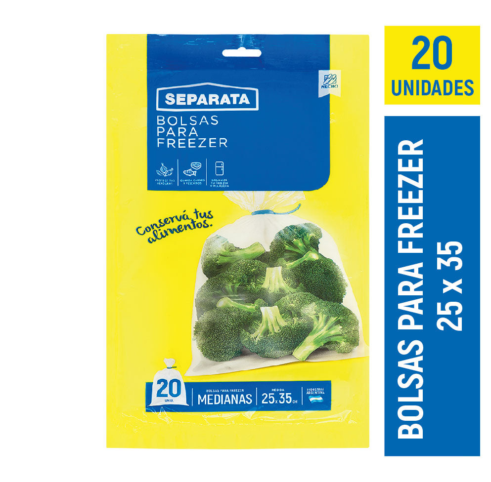 BOLSAS PARA FREEZER 25X35 20 UND