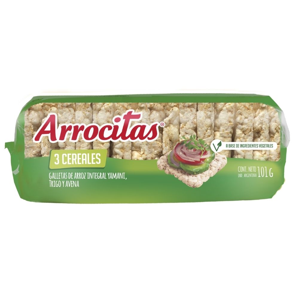 GALLETA DE ARROZ INTEGRAL YAMANI CON TRIGO Y AVENA - ARROCITAS 101 GR