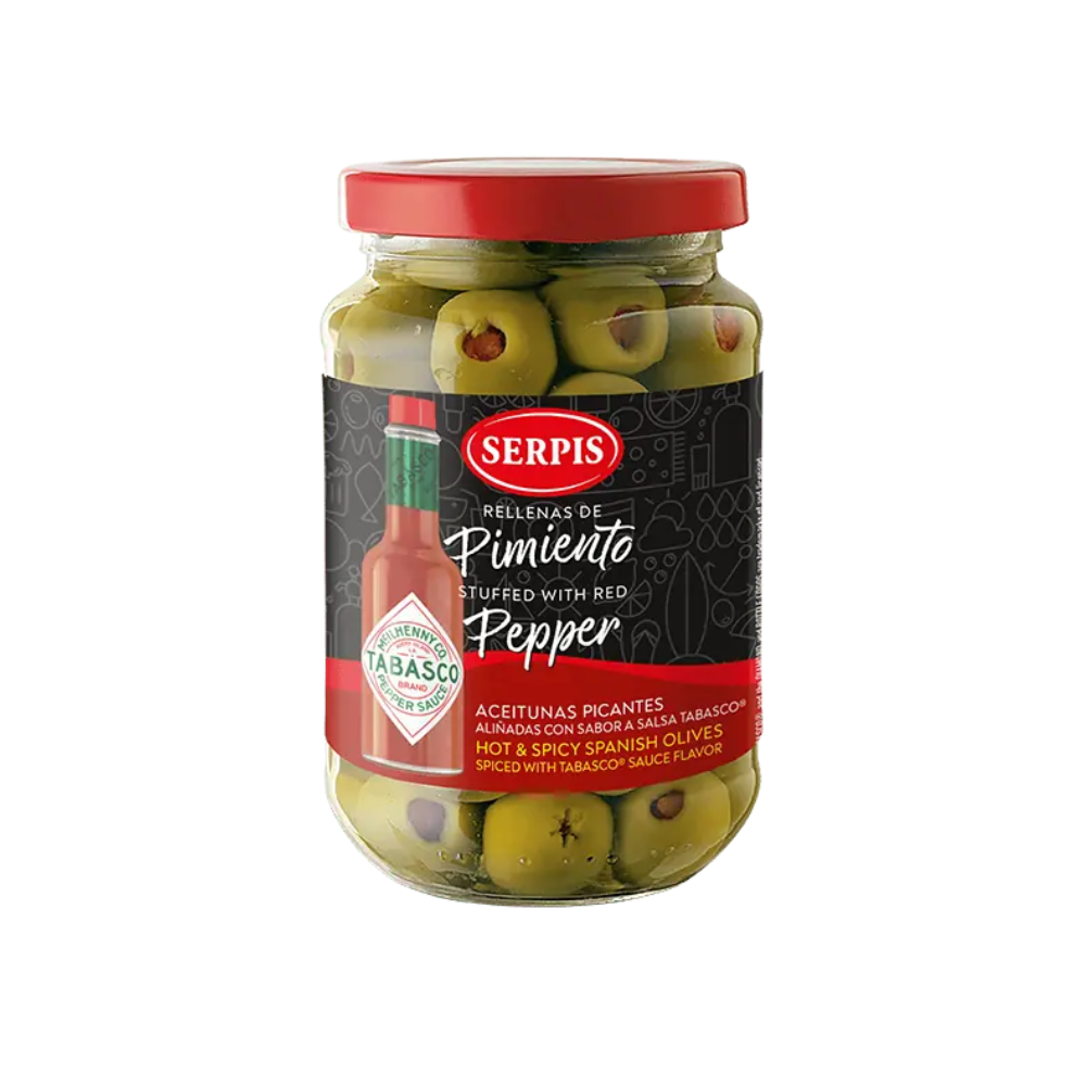 ACEITUNAS PICANTE RELL. DE PIMENTO 340G