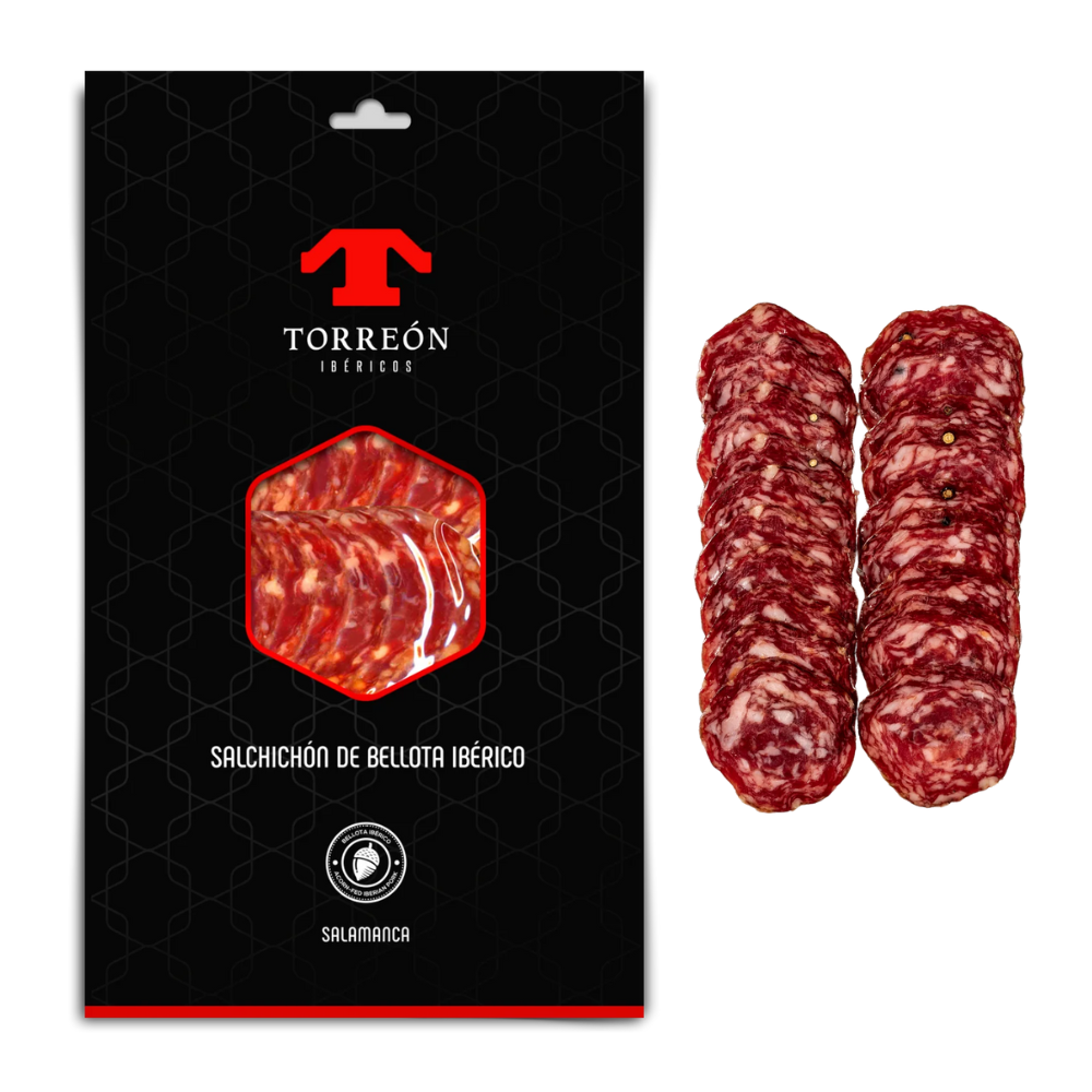 Salchichon bellota ibérico cortado a maquina 50 gr