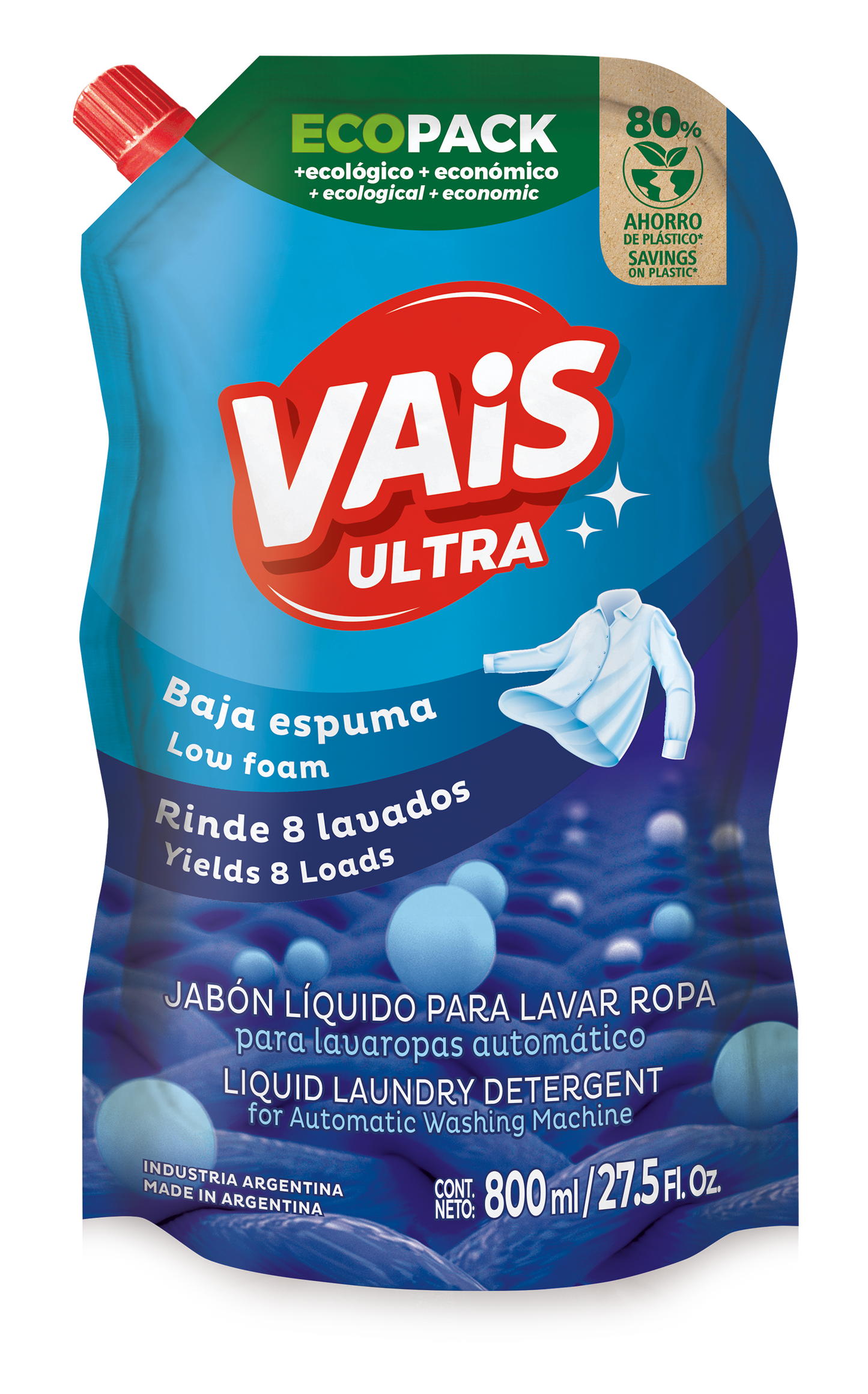 VAIS JABON LIQ PARA ROPA DOYPACK 800ml