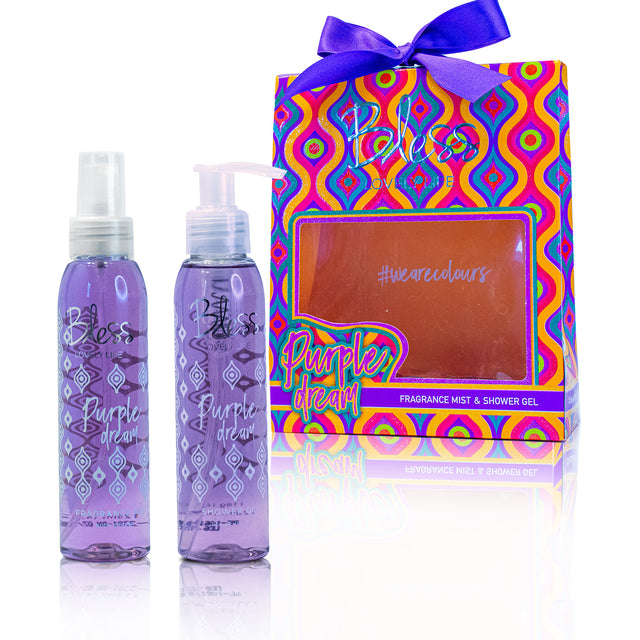 DUO BODY SPLASH 125 ML + SHOWER GEL 120 ML BLESS PURPLE DREAM