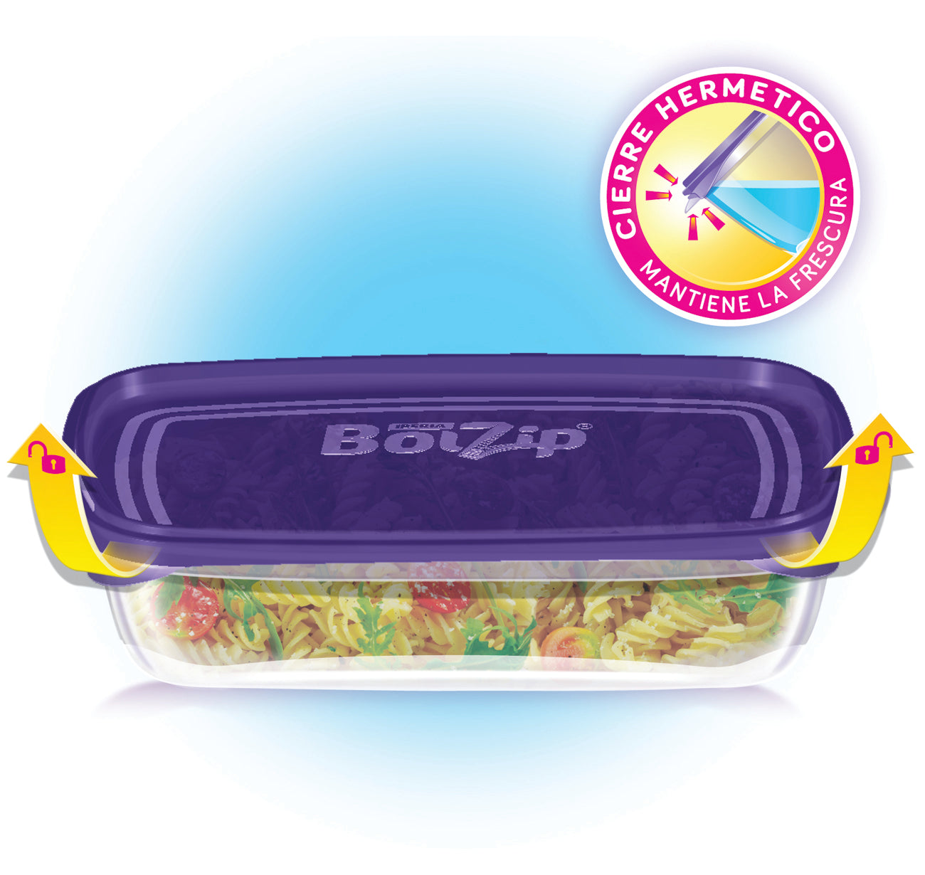 BOLZIP CONTENEDORES RECTANGULARES 2UNI X 1300ML