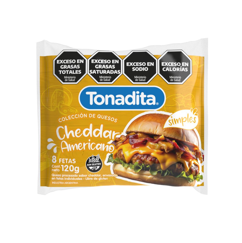 QUESO CHEDDAR 8 FETAS