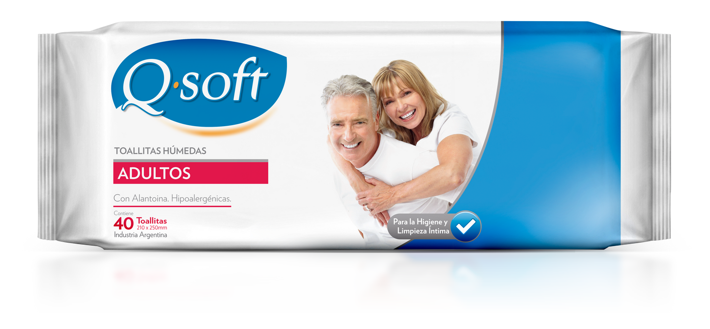 TOALLITAS P/A ADULTOS QSOFT X40 UN