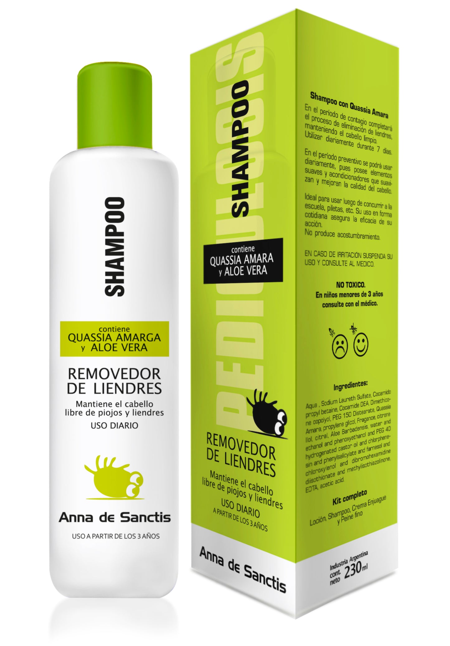 SHAMP REMOVEDOR DE PIOJOS Y LIENDRES 230 ML
