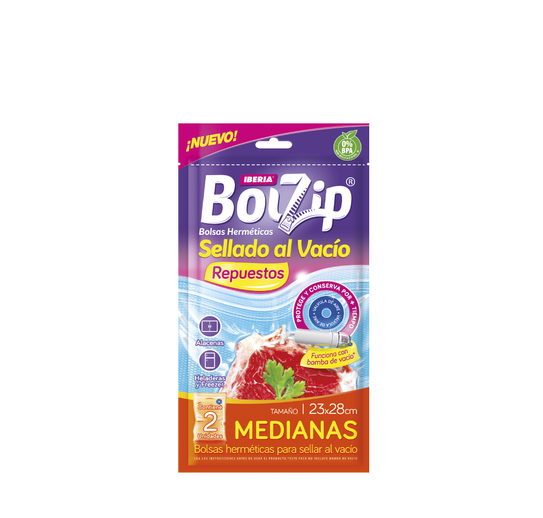 BOLZIP BOLSAS HERMETICAS 23X28 MEDIANAS