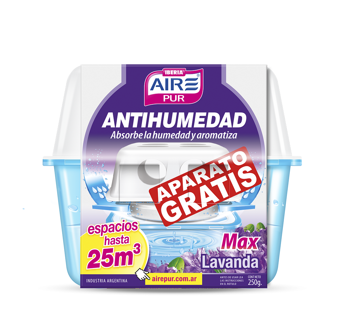 ANTIHUMEDAD MAX + DESOD LAVANDA 250 G AIRE PUR