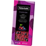 TABLETA CHOCOLATE NEGRO C/ ARÁNDANO Y CEREZA 120GR