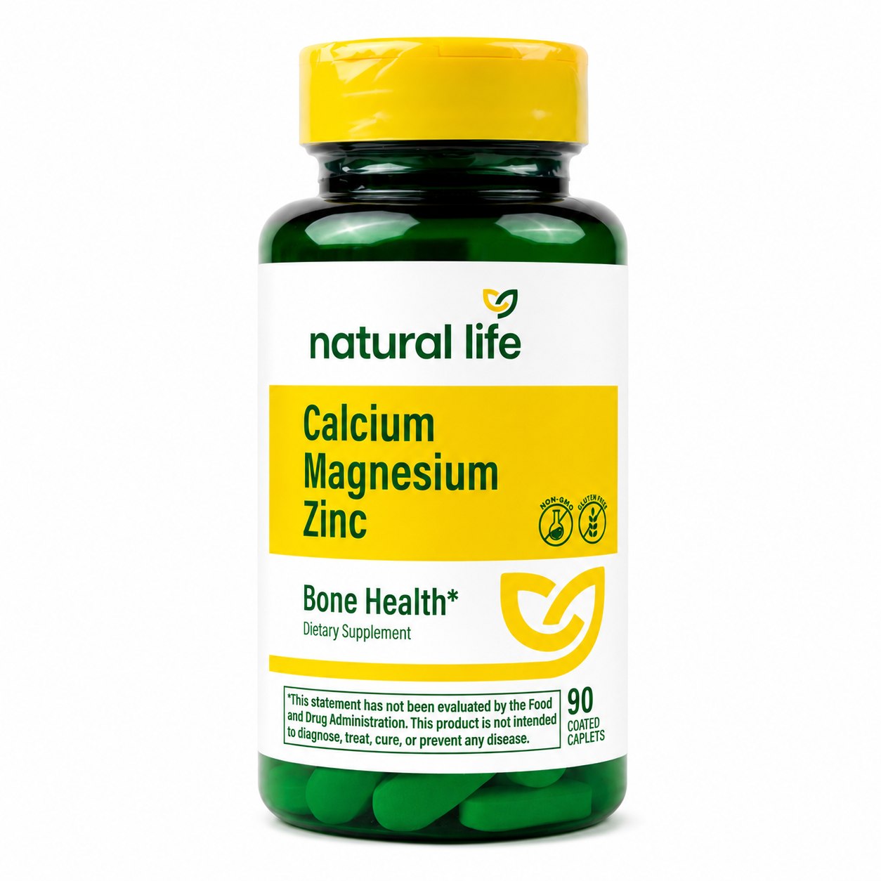 CALCIO MAGNESIO ZINC 90 COATED CAPLETS