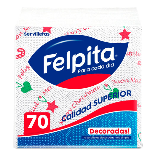 SERVILLETA NAVIDAD FELPITA X 70UNI