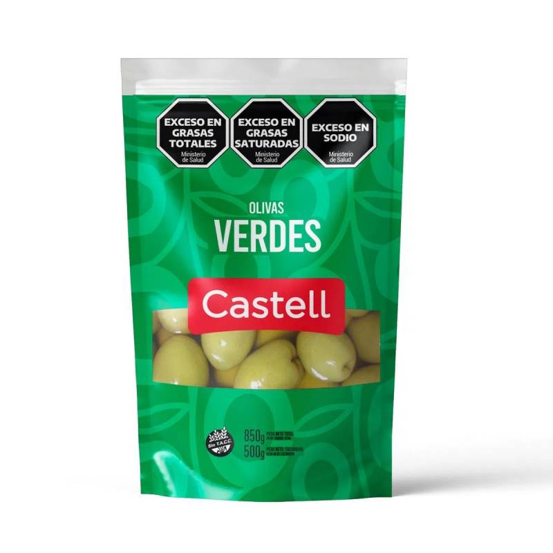 ACEITUNAS VERDES DOY PACK CASTELL