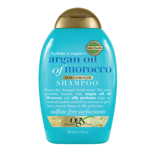 OGX ARGAN MOROCCO EXTRA STRENGHT SHAMPOO 385ML