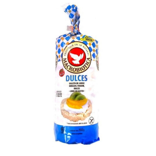 GALLETA DE ARROZ INTEGRAL YAMANI DULCE - MACROBIOTICA 102GR