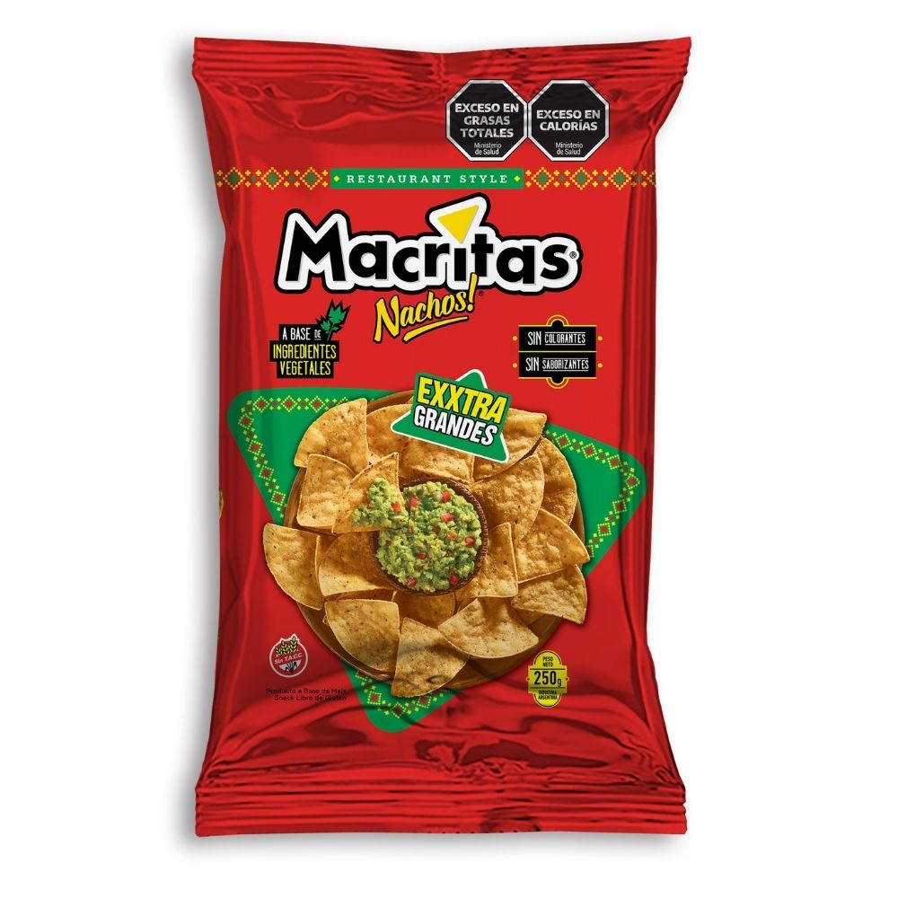 NACHOS ORIGINAL 250 GR EXTRA GRANDES