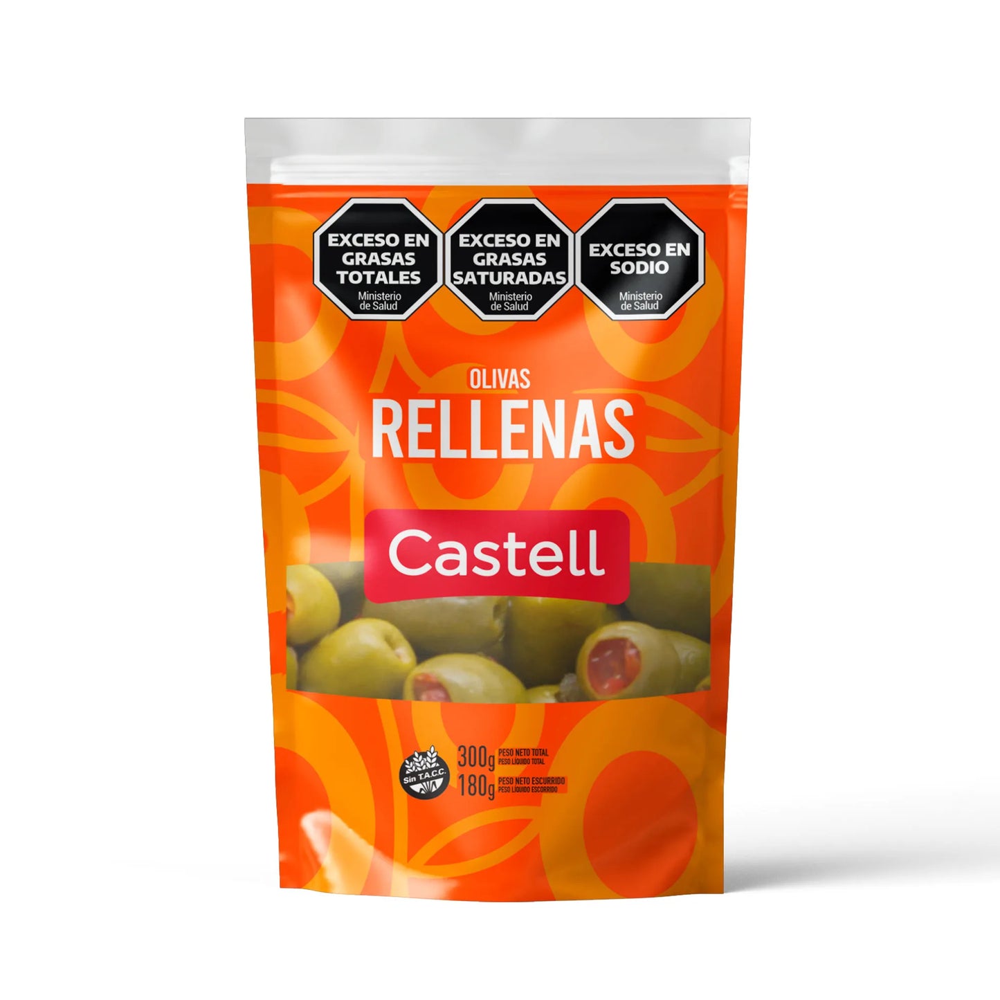 ACEITUNAS VERDES RELLENAS DOY PACK CASTELL