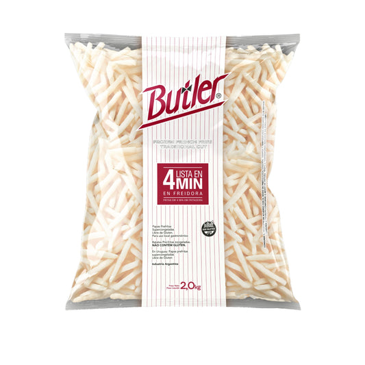 PAPAS CONGELADAS CORTE TRADICIONAL 9X9 2 KG BUTLER