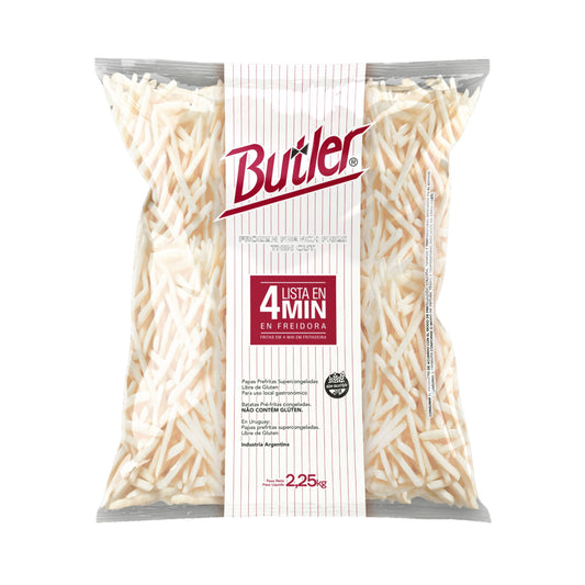 PAPAS CONGELADAS CORTE FINO BUTLER 7x7 2,25KG