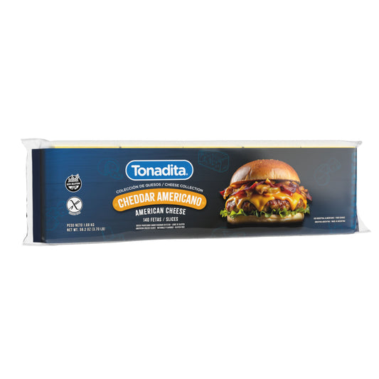 QUESO CHEDDAR AMERICANO 140 FETAS X 6U