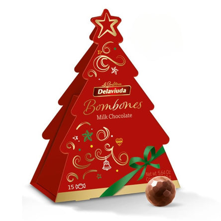 BOMBONES ÁRBOL DE NAVIDAD ROJO X 15 UNID.