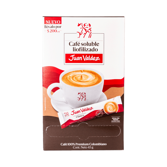 CAFÉ SOLUBLE LIOFILIZADO 30 STICKS X 15GR