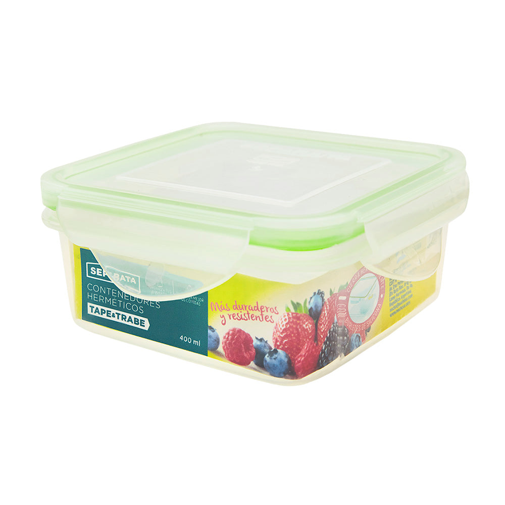 TAPE Y TRABE CONTENEDOR DE PLASTICO 400ML SEPARATA
