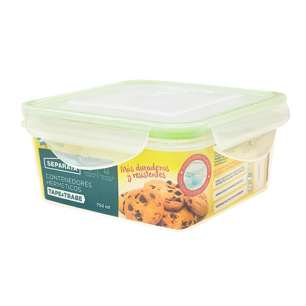TAPE Y TRABE CONTENEDOR DE PLASTICO 750ML SEPARATA