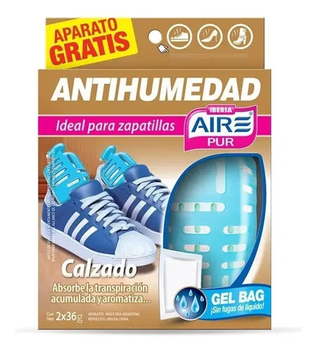 ABSORBE OLORES P/ CALZADOS  AIRE PUR