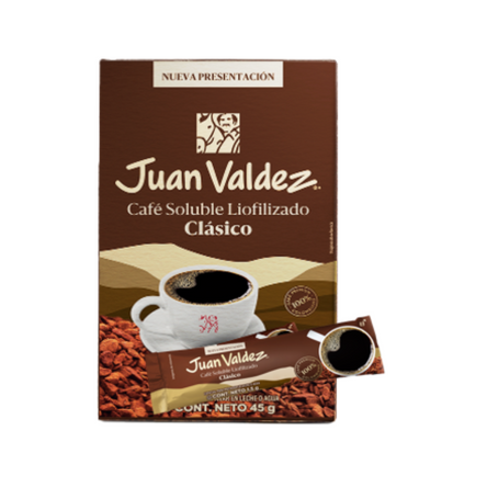 CAFÉ SOLUBLE LIOFILIZADO 30 STICKS X 15GR