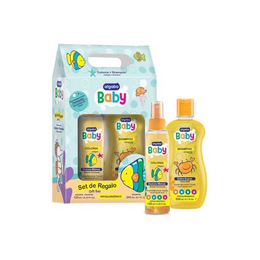 SET DE REGALO FECULA + COLONIA ALGABO BABY 125G|200G