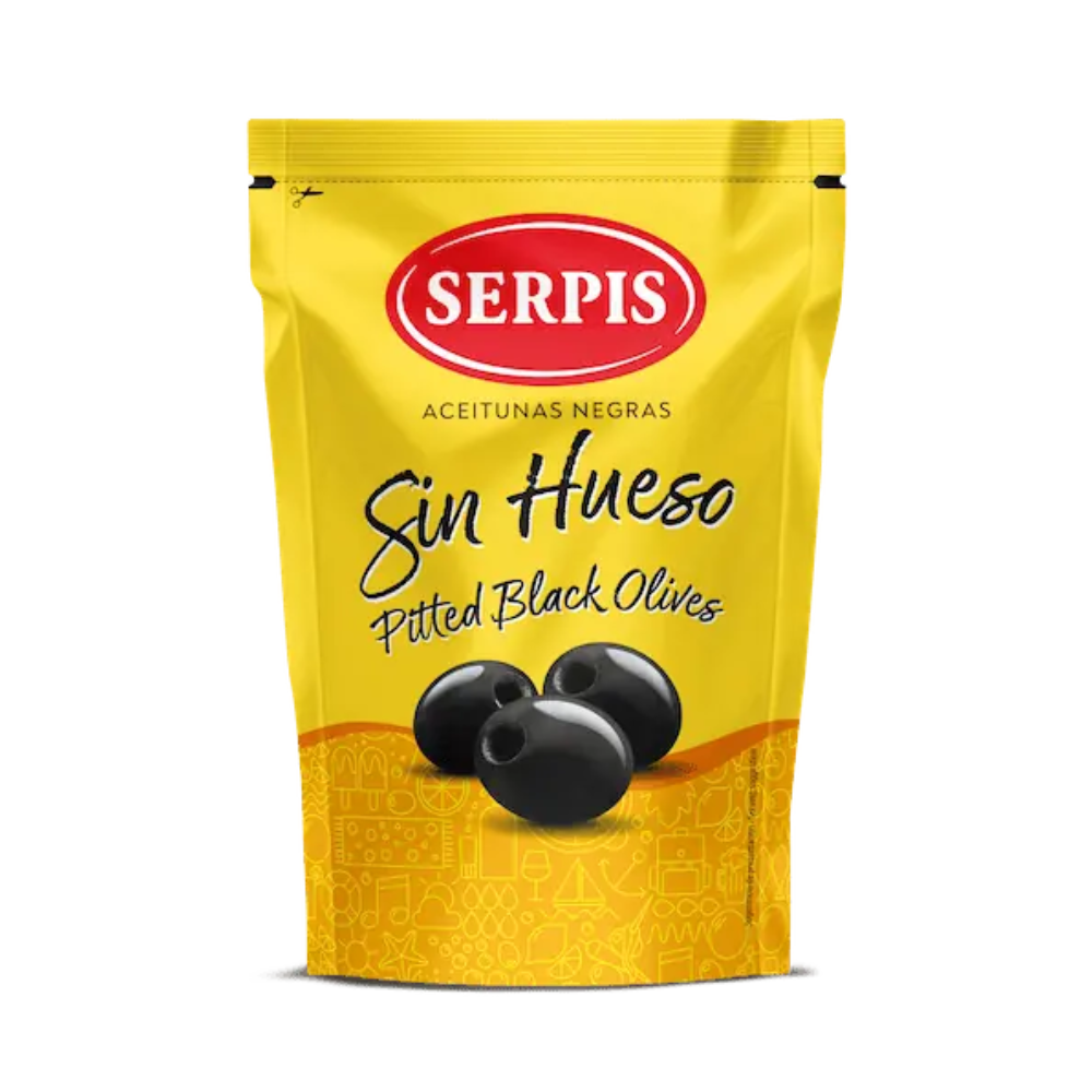 ACEITUNAS NEGRAS DESCAROZADAS DOYPACK 170 GR