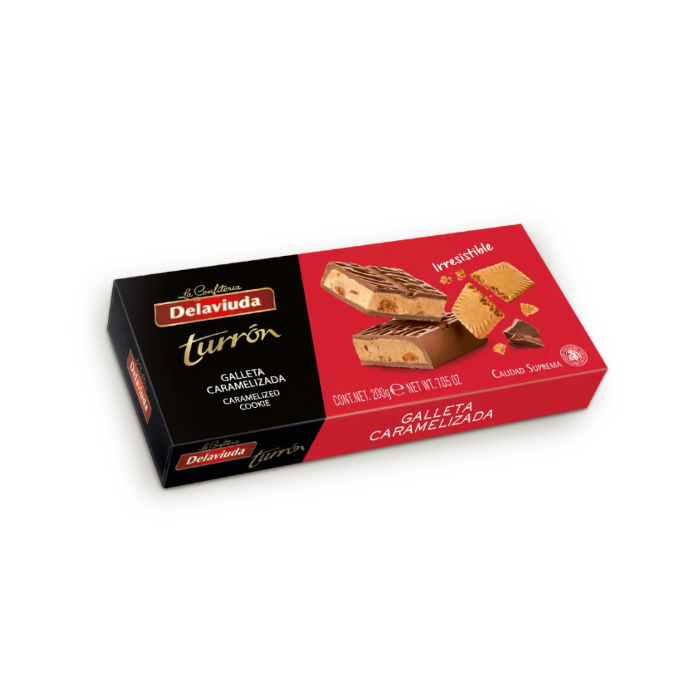 TURRÓN DE GALLETA CARAMELIZADA