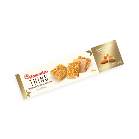 THINS CHOCO CARAMELO PUNTO DE SAL 144G