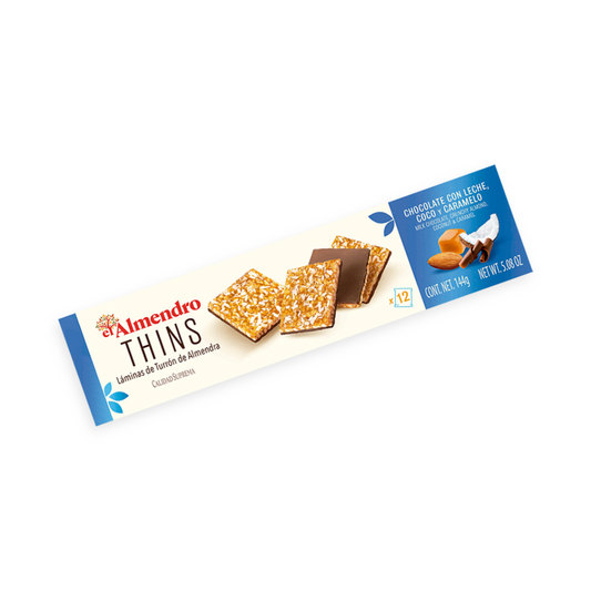 THINS CHOCO LECHE  Y COCO 144G