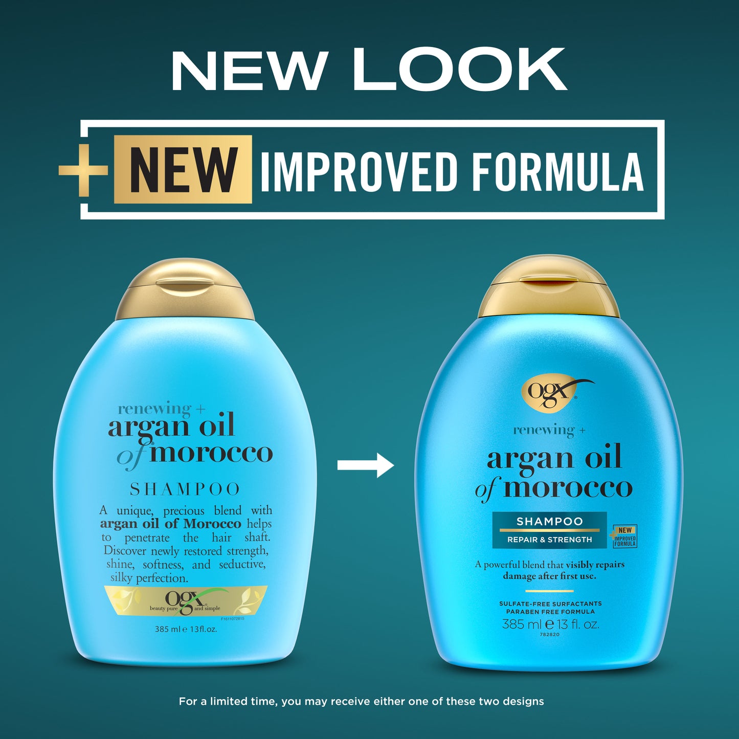 OGX ARGAN MOROCCO SHAMPOO 385ML