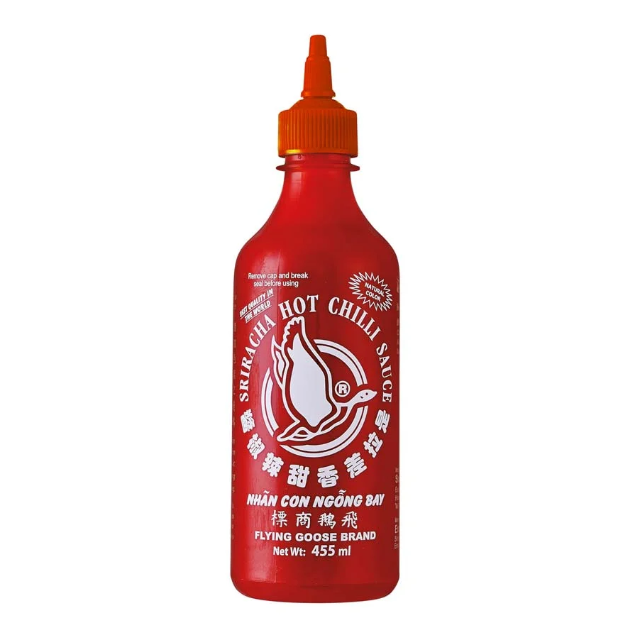 SRIRACHA HOT CHILLI SAUCE SUPER HOT 455ML