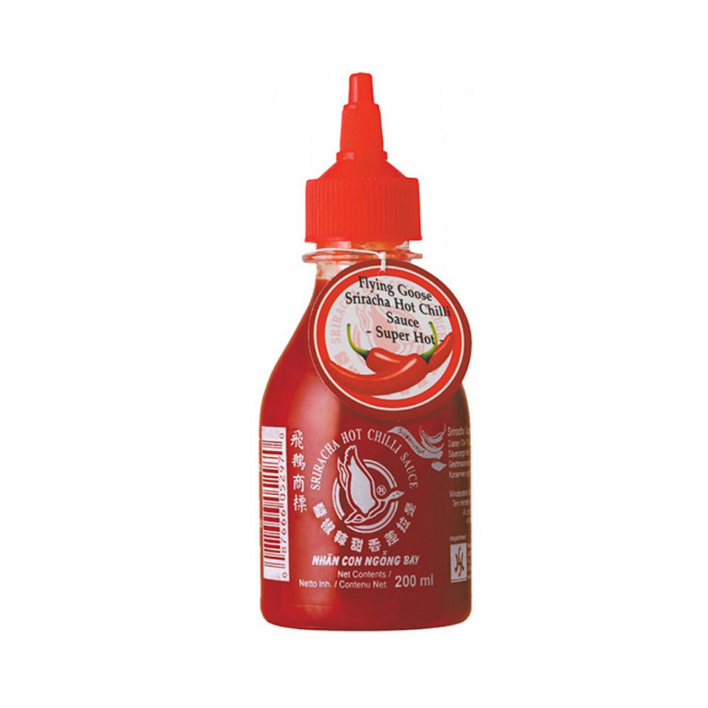 SRIRACHA HOT CHILLI SAUCE SUPER HOT 200ML