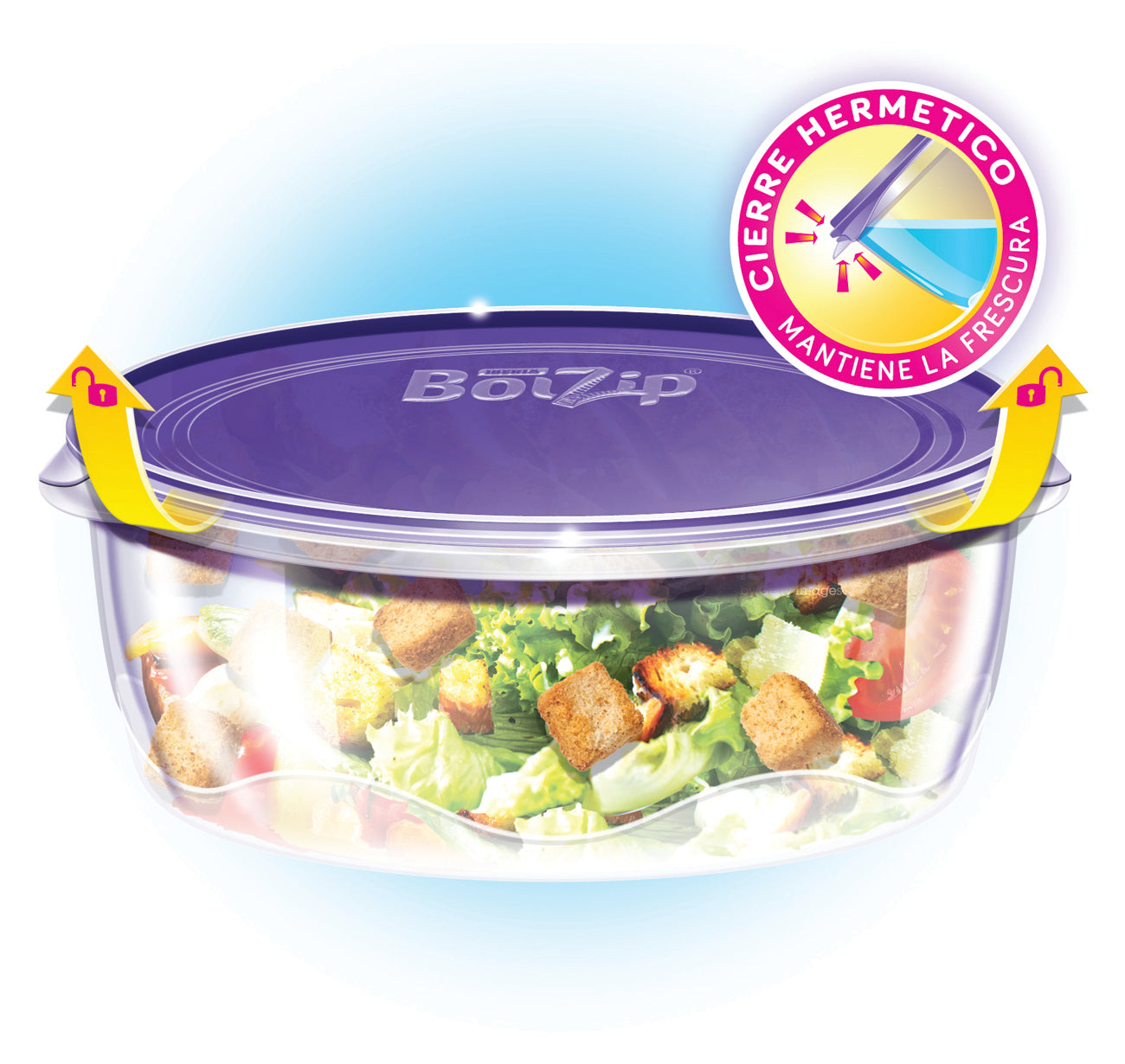 BOLZIP CONTENEDOR REDONDO 1 UNIDAD x 2500ml