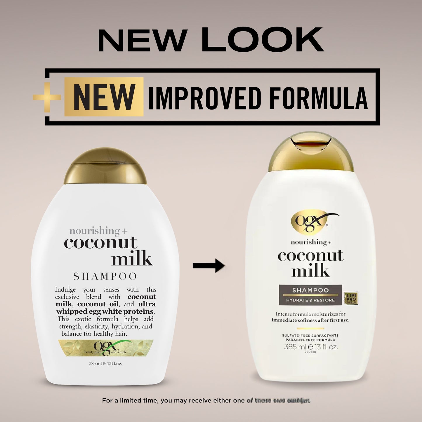 OGX COCONUT MILK SHAMPOO 385ML