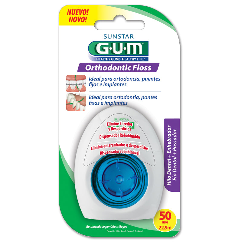 GUM HILO ORTHODONTIC FLOSS 22,9 M