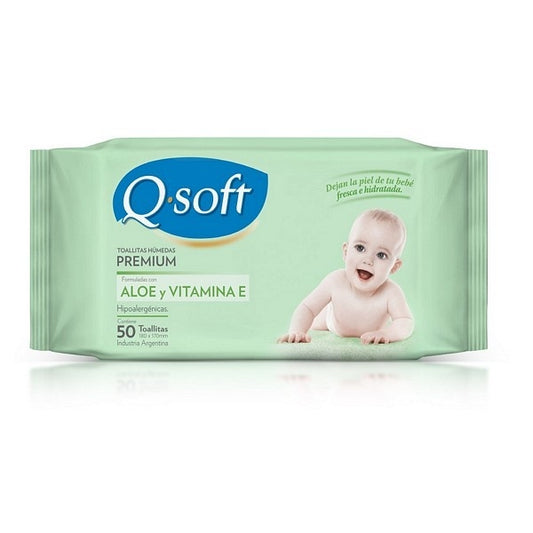 TOALLITAS BABY C/ALOE VERA QSOFT X 50UND