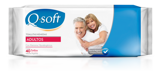 TOALLITAS P/A ADULTOS QSOFT X40 UN