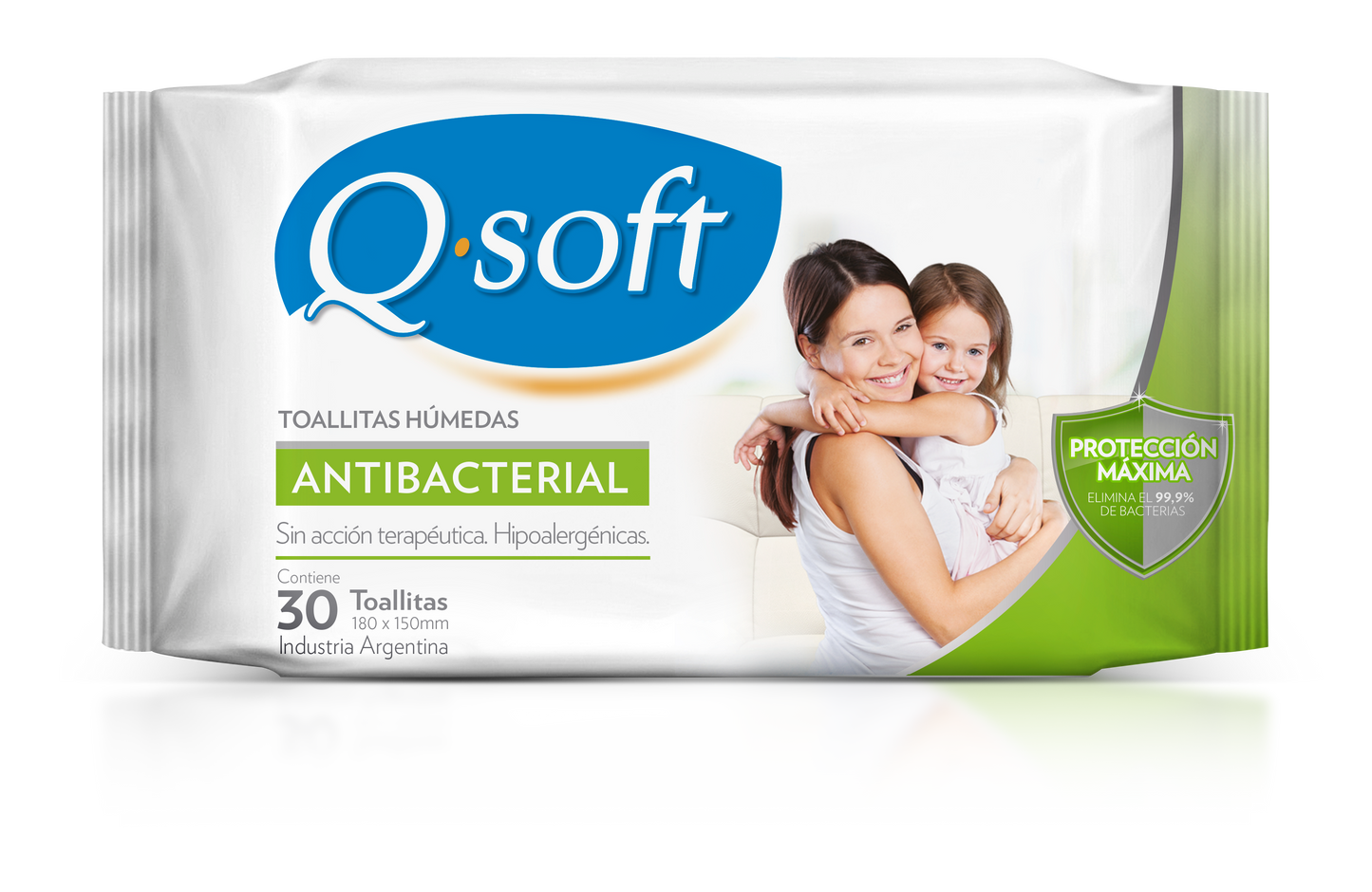 TOALLITAS ANTI-BACTERIALES QSOFT X 30UND