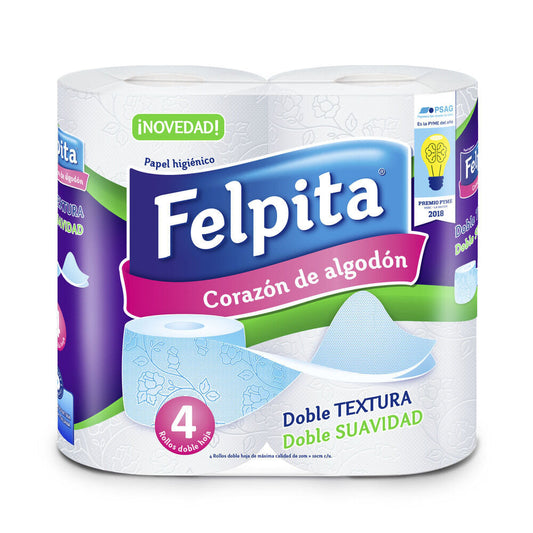 PAPEL HIGIÉNICO X 4 BLANCO 20 M FELPITA