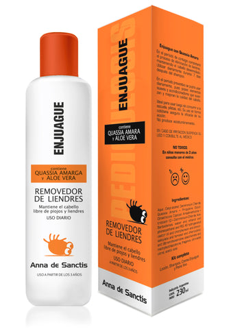 ACONDICIONADOR REMOVEDOR DE PIOJOS Y LIENDRE 230 ML