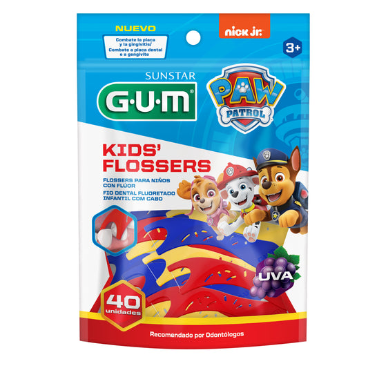 GUM PAW PATROL KIDS FLOSSERS X 40 UND