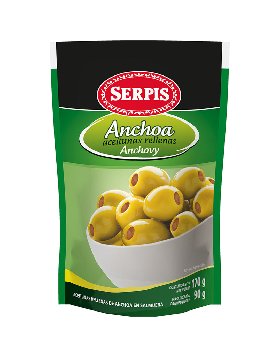 ACEITUNA RELLENA SERPIS 170 GR