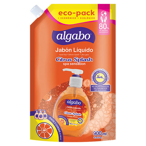 JABON LIQUIDO ALGABO DOY PACK CITRUS SPLASH 900 ML