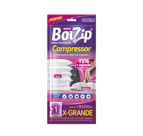 BOLZIP BOLSAS COMPRESSOR 80X100 X-GRANDE