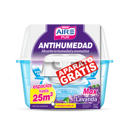 ANTIHUMEDAD MAX + DESOD LAVANDA 250 G AIRE PUR